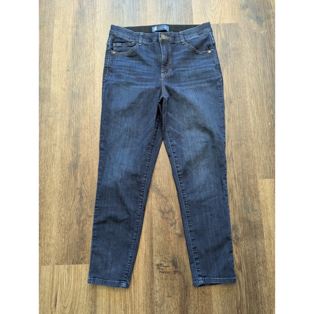 Demoncracy Ab Solution Jeans‎ Womens 10 P Blue Dark Wash Skinny Leg Denim